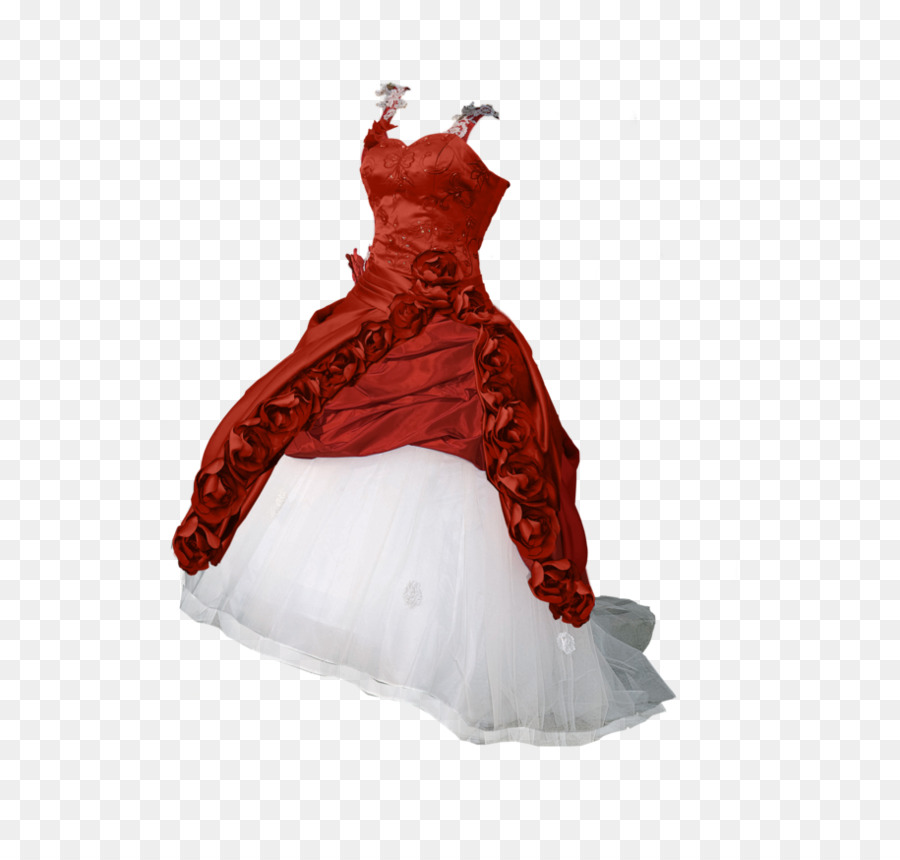 Красное прозрачное платьице 