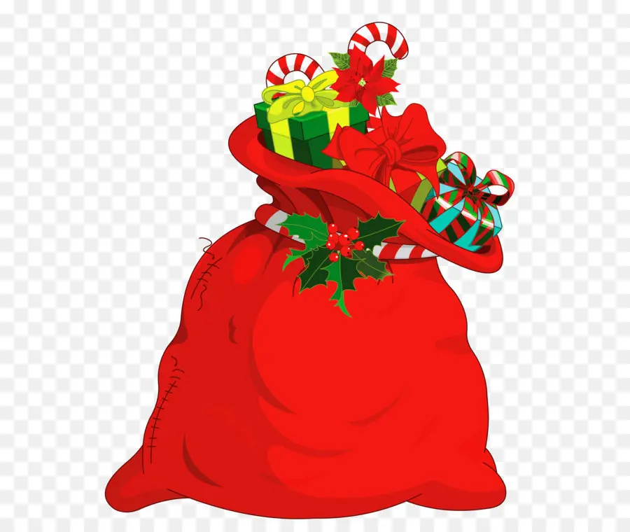 Санта Клаус，сумка PNG