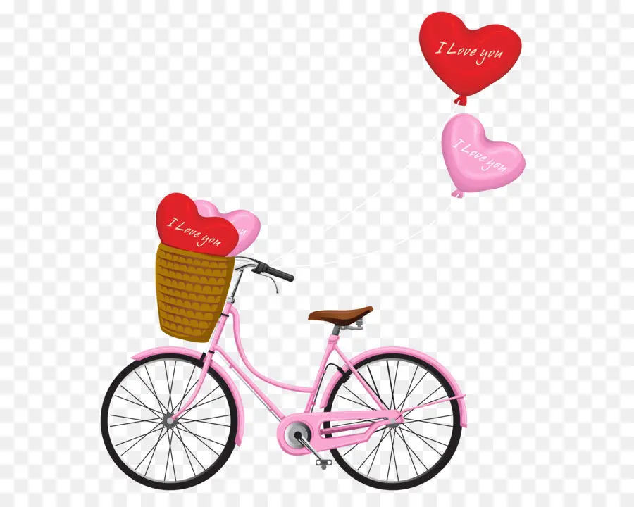 Валентина S день，велосипед PNG