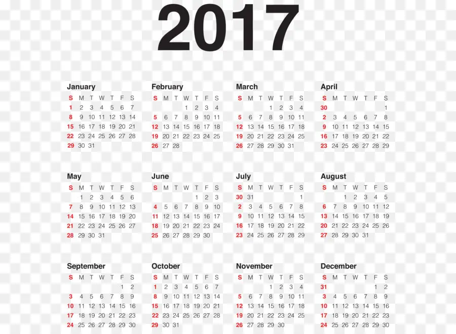 календарь，Новый год PNG