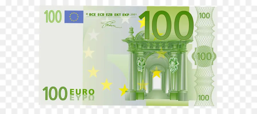 100 евро Примечание，евро банкнот PNG