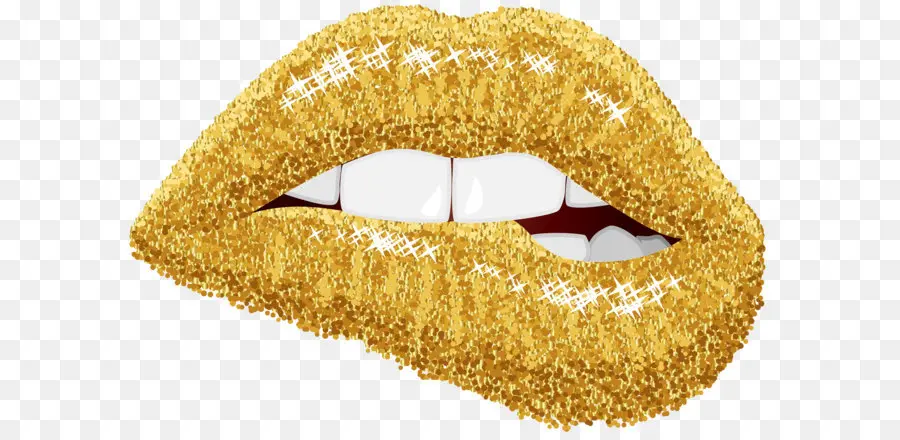 губы，золото PNG