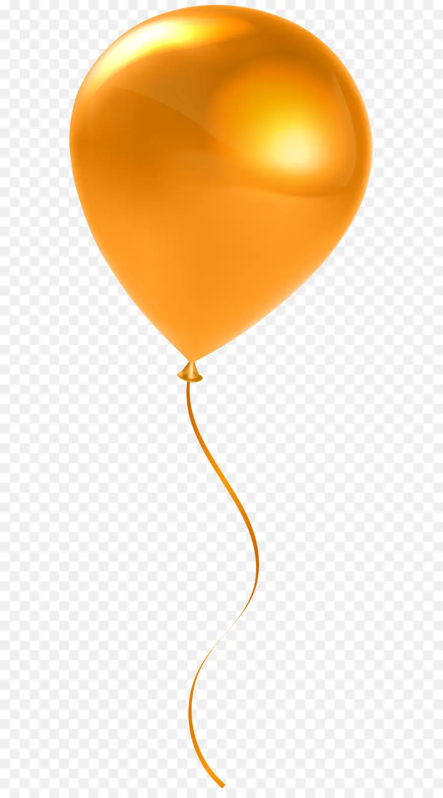 воздушный шар，оранжевый PNG