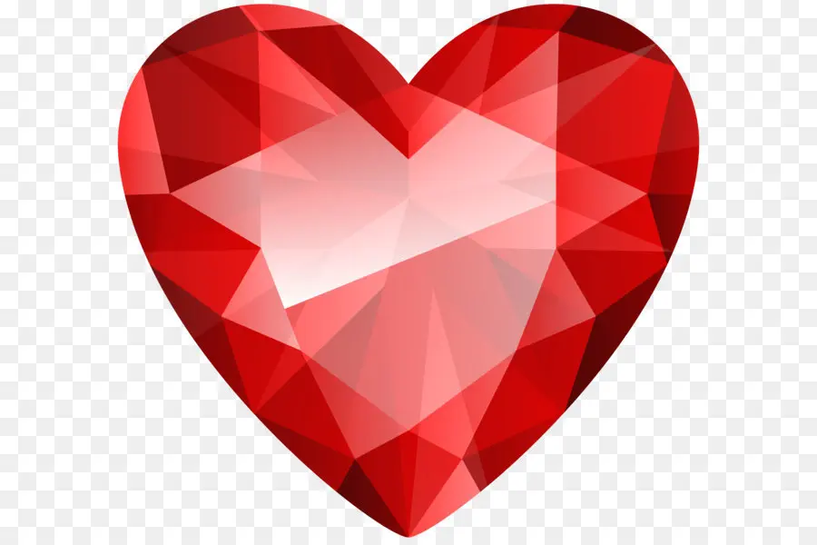 красно алмазы，сердце PNG