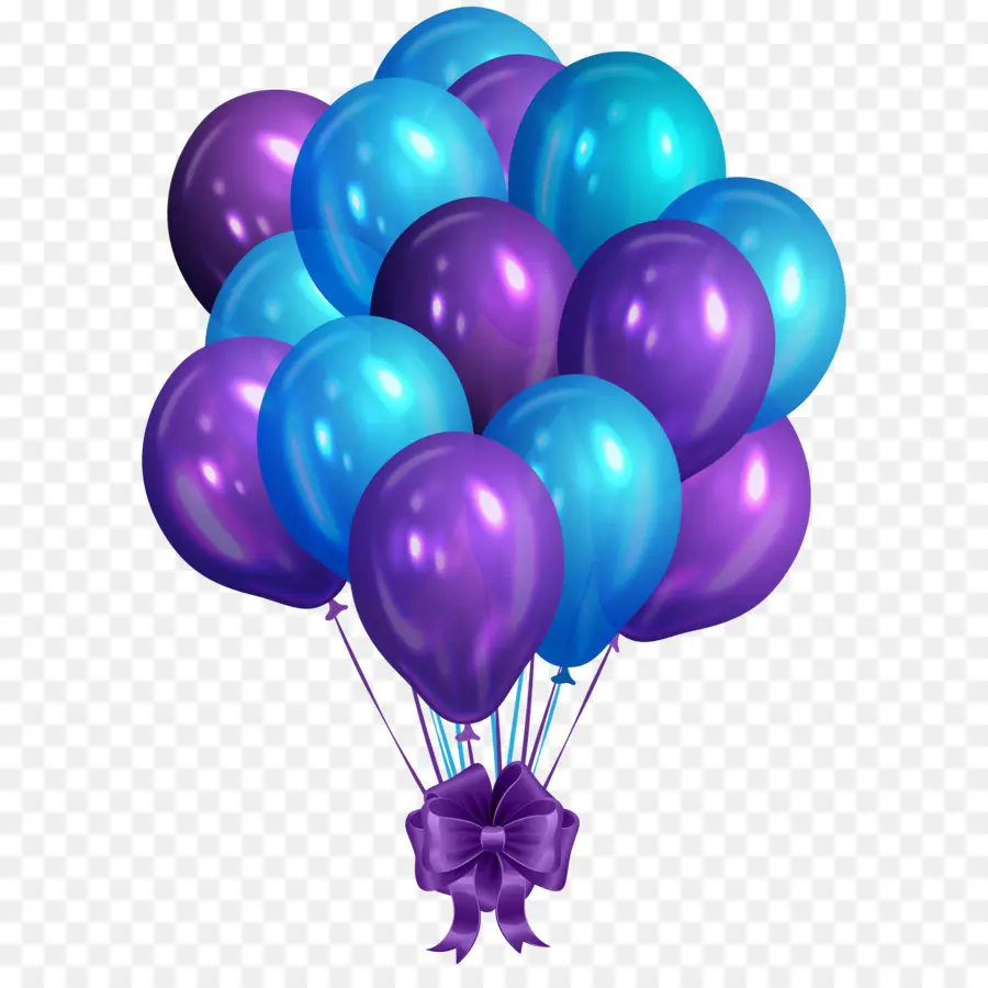 воздушный шар，фиолетовый PNG