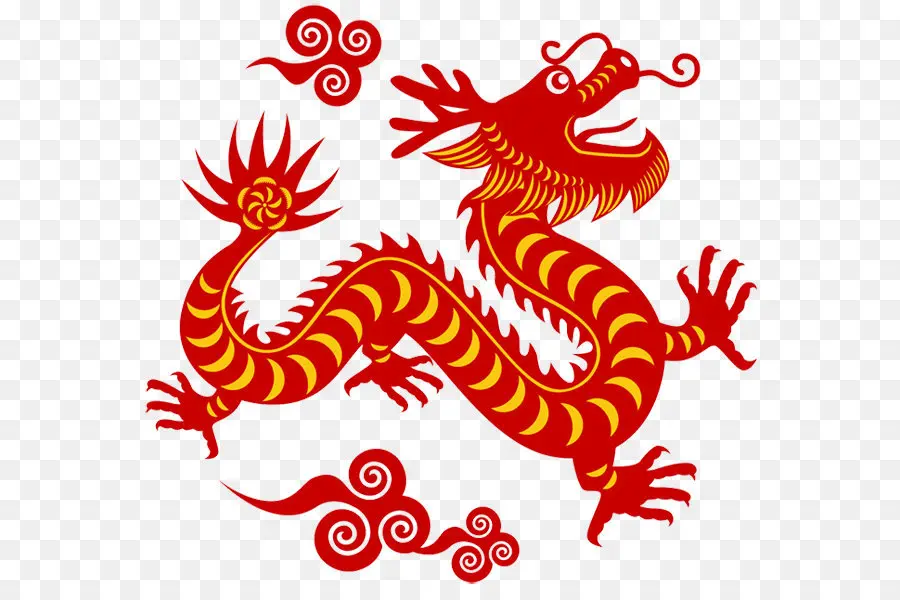 Китайский Новый год，китайский дракон PNG