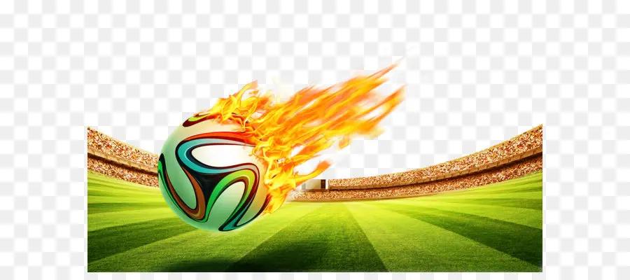 футбол，огонь PNG