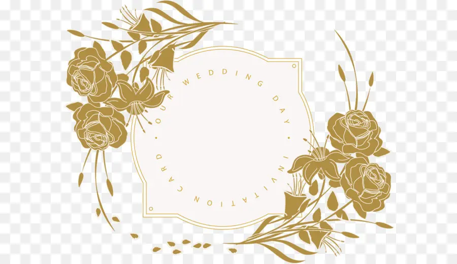 свадебные приглашения，цветок PNG