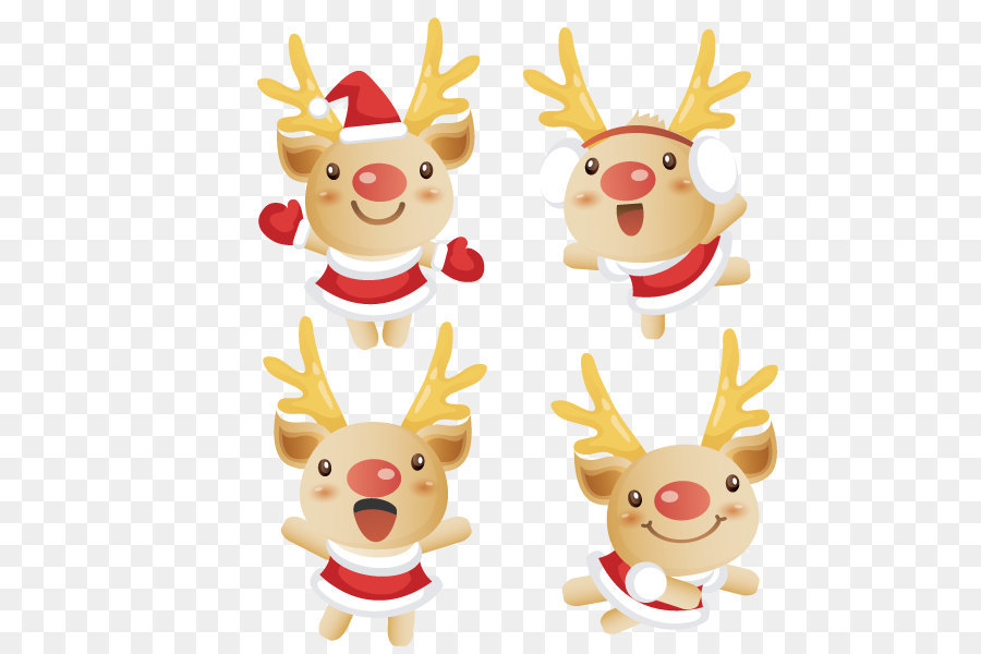 Reindeer，Санта Клаус PNG
