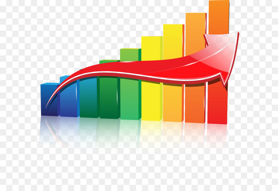 Гистограмма со стрелкой вверх，Направление PNG