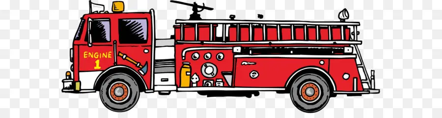 пожарную машину，рисунок PNG