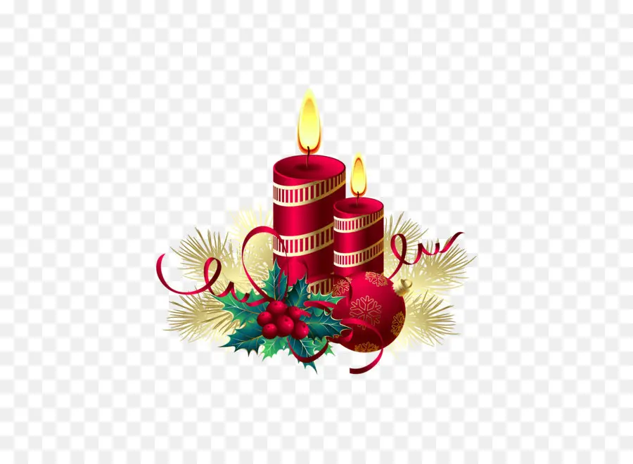 Рождество，свеча PNG