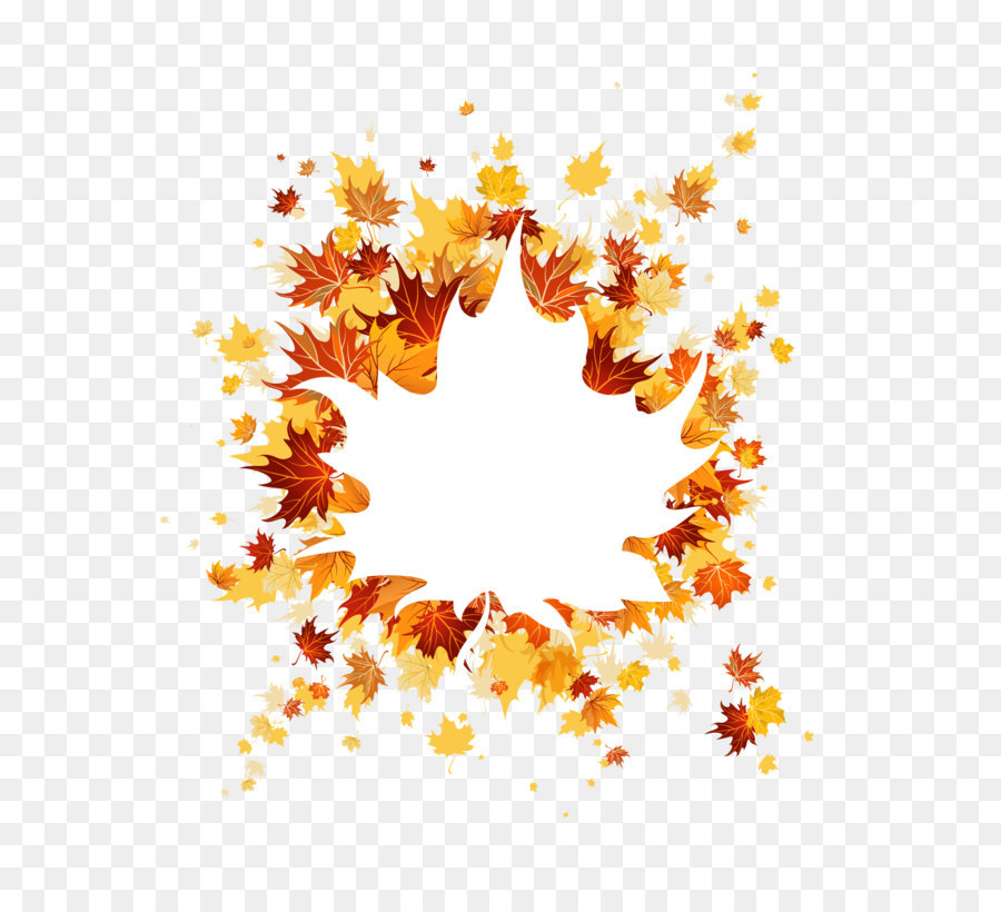 осень，кленовый лист PNG