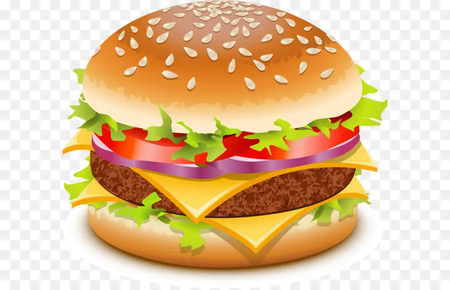 гамбургер，чизбургер PNG