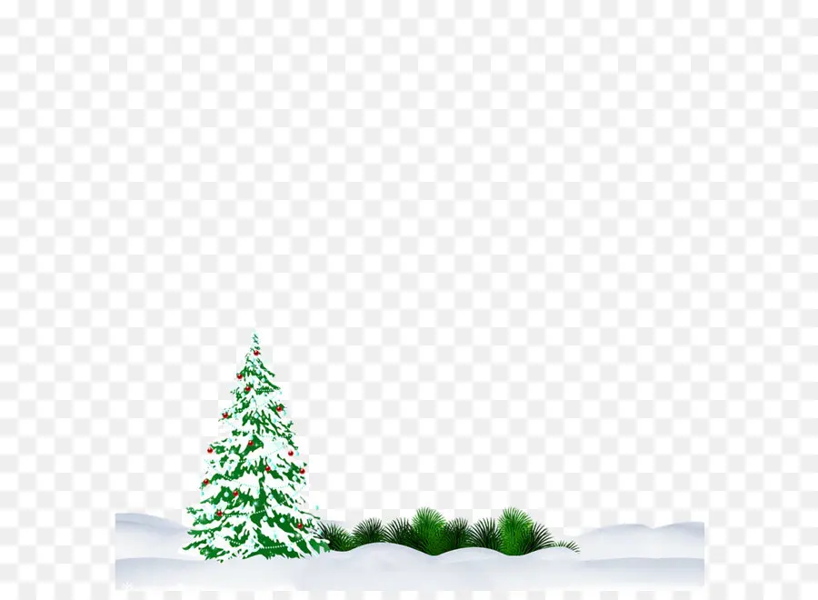 елки，снег PNG