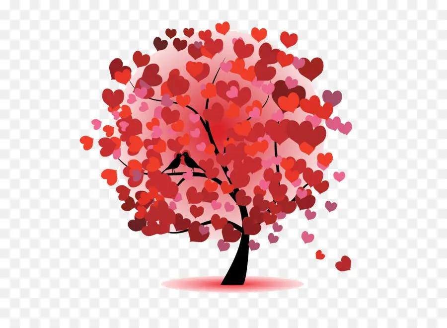 любовь，дерево PNG