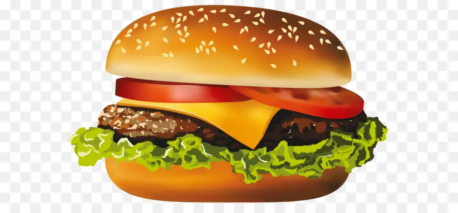 гамбургер，веджи бургер PNG