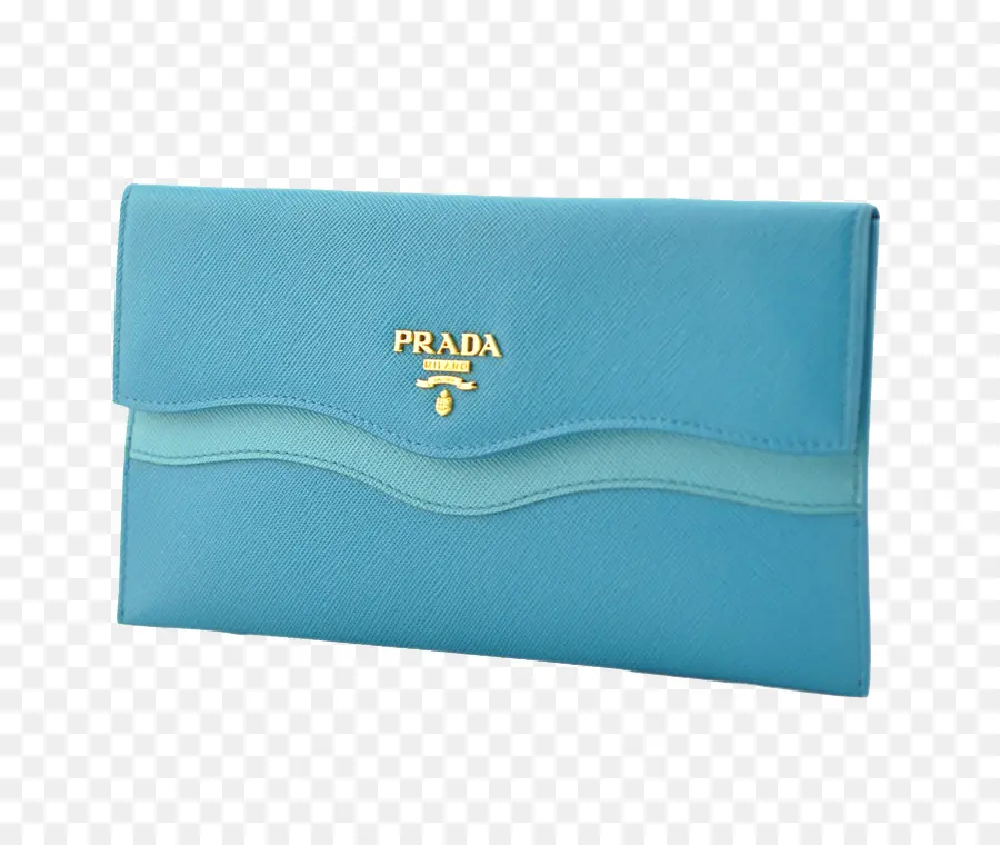 Синий кошелек Prada，Прада PNG