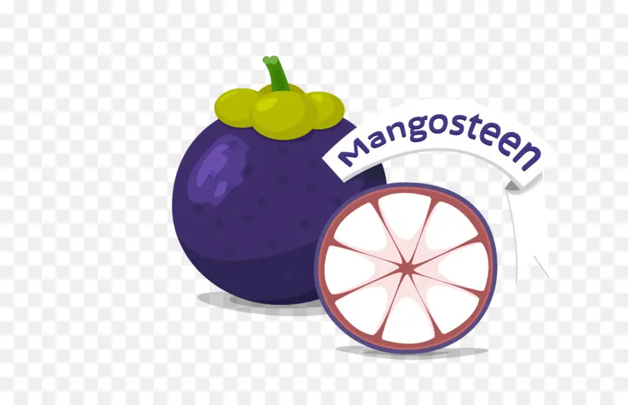 фрукты，фиолетовый мангостин PNG