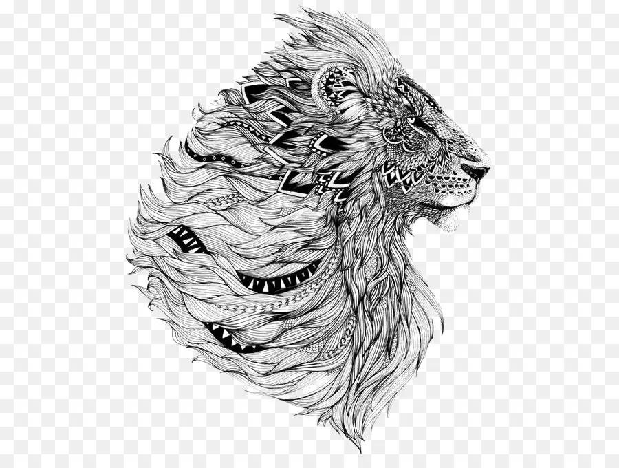 Лев，татуировки PNG