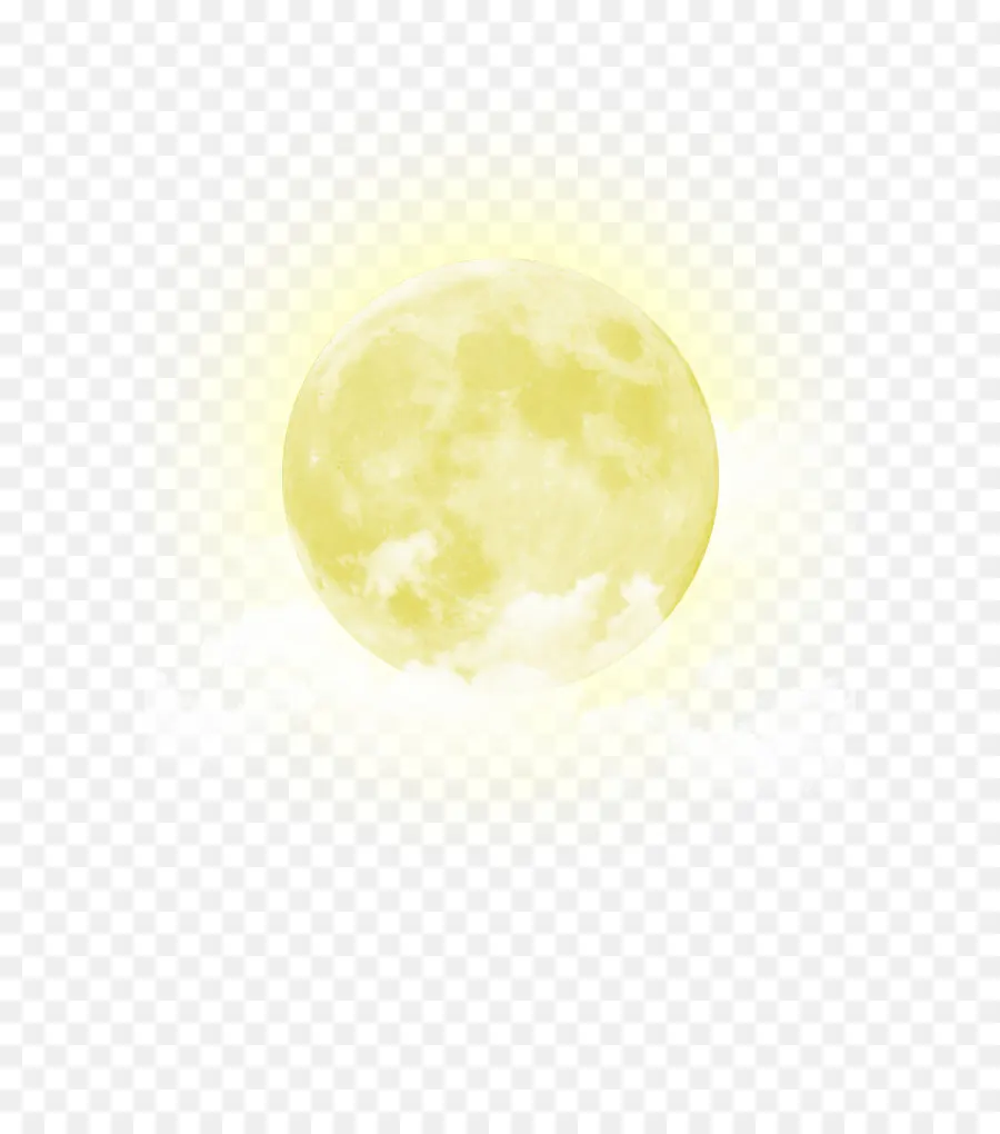луна，желтый PNG
