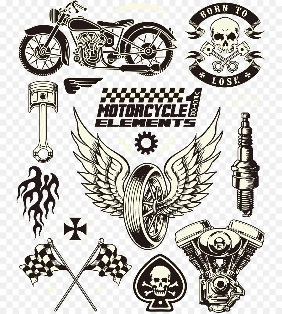 мотоцикл，символ PNG