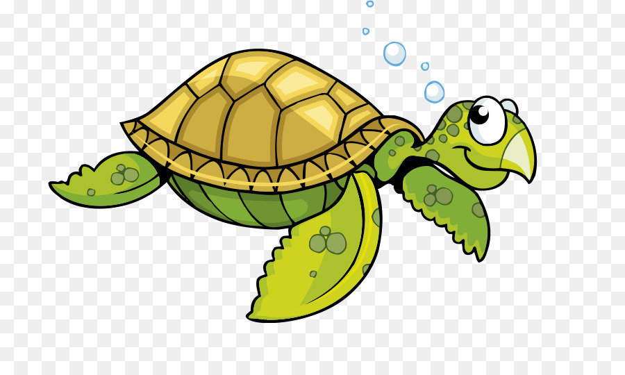 свободно черепаха, морская черепаха, мультфильм прозрачное изображение.