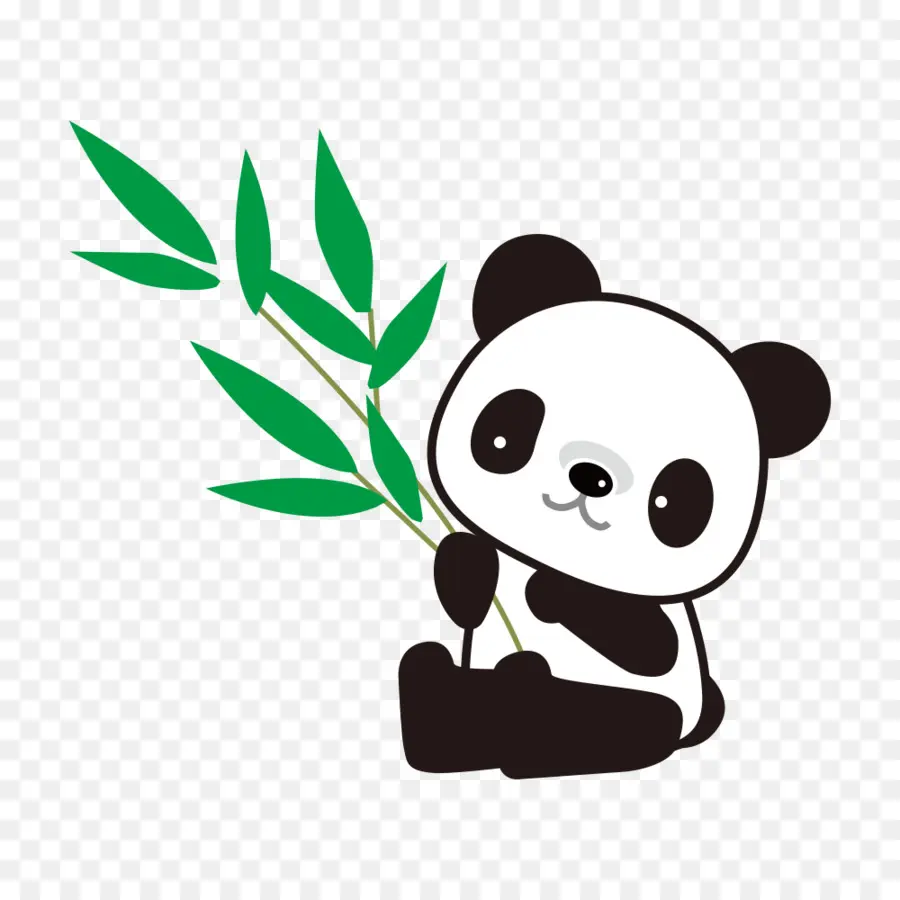 гигантская панда，бамбук PNG