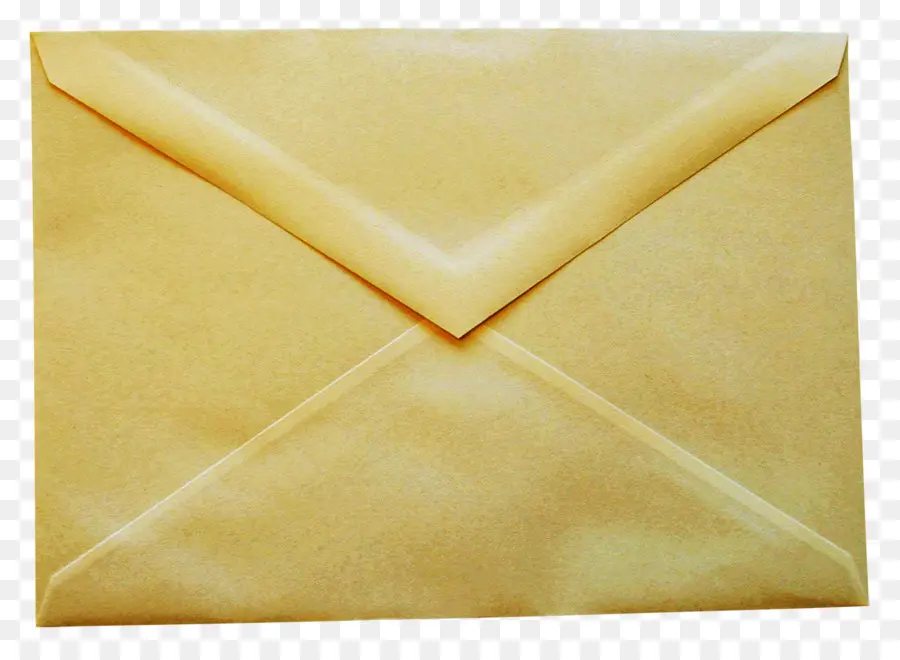 конверт，желтый PNG