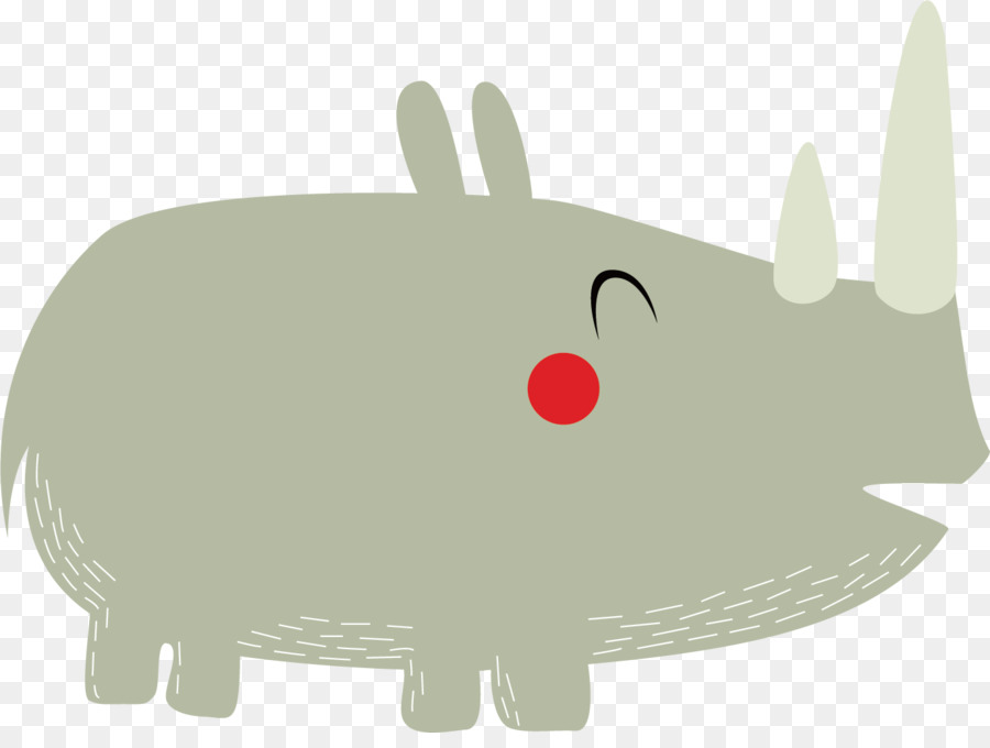 Rhinoceros，кролик PNG