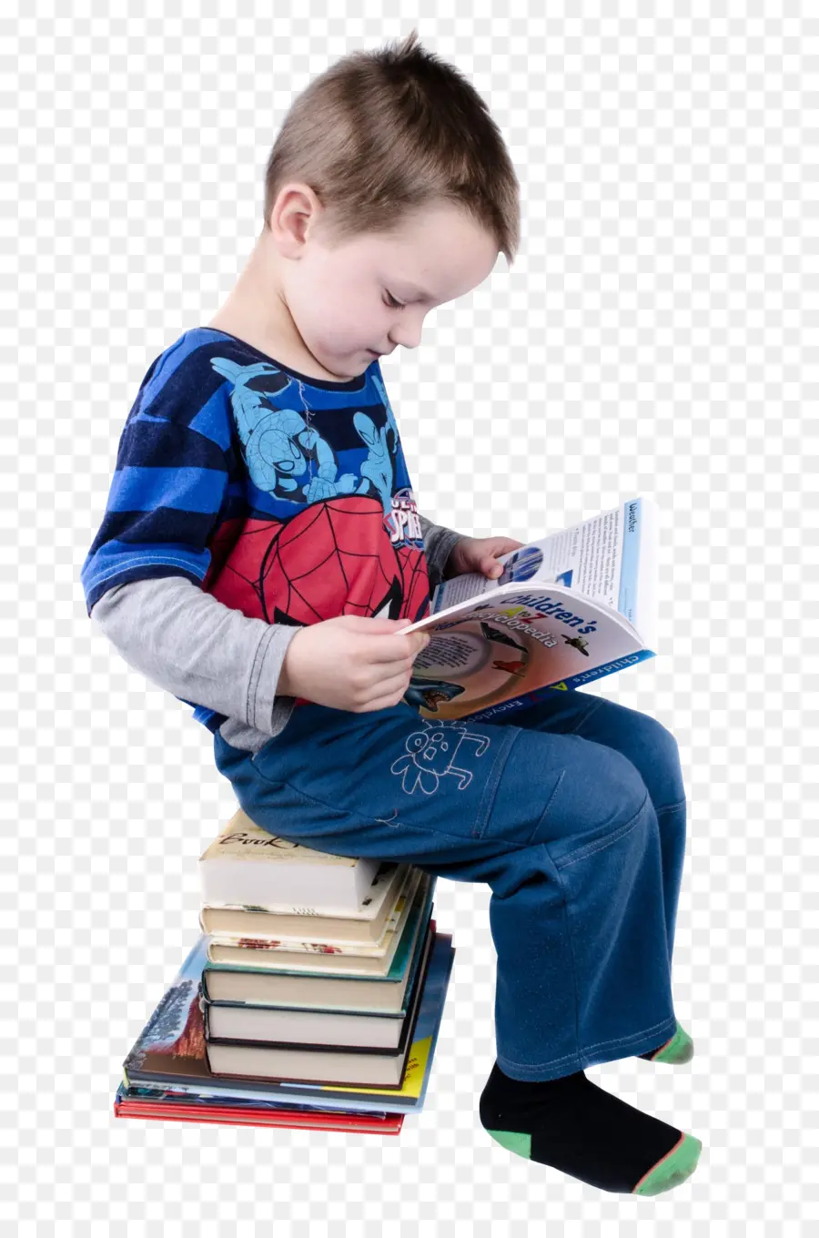 чтение，ребенок PNG