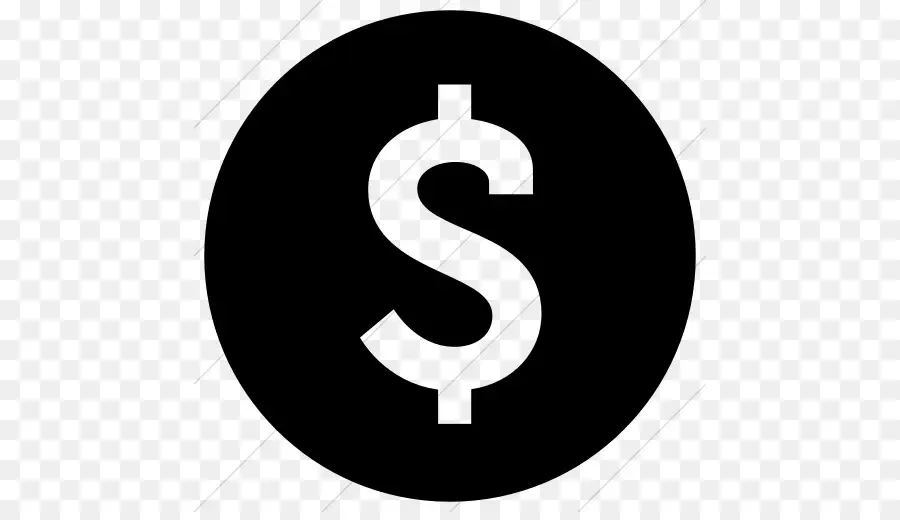 знак доллара，символ валюты PNG