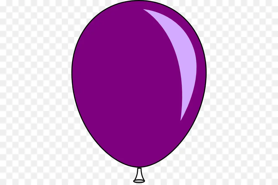 воздушный шар，фиолетовый PNG