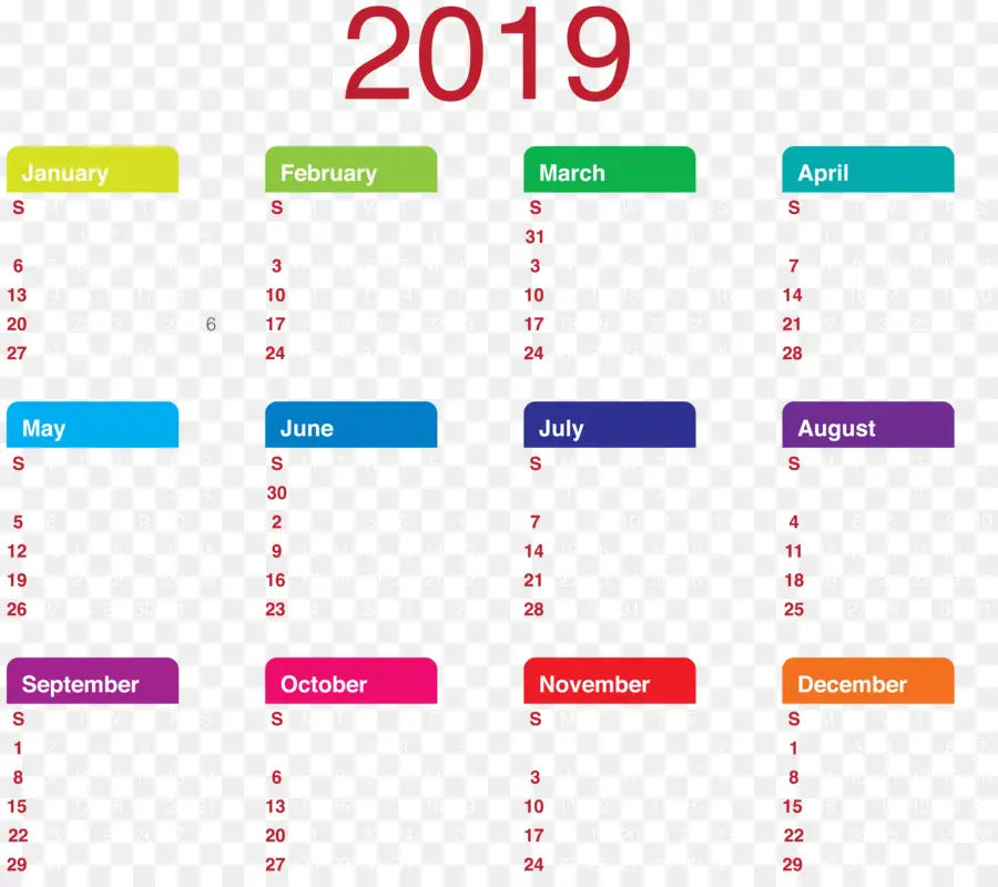 календарь，Новый год PNG
