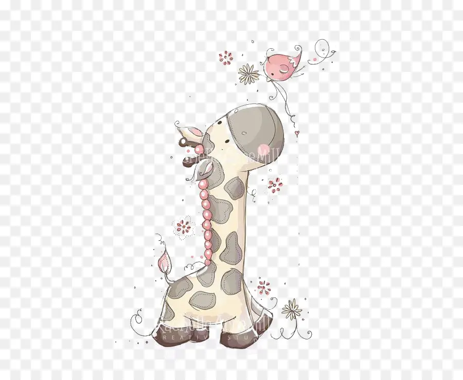 жираф，ребенок PNG