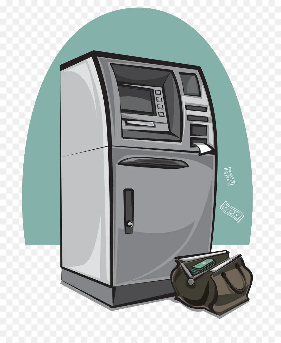 банкомат，инкапсулированный Postscript PNG