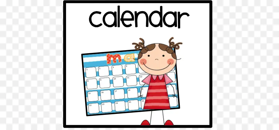 календарь，ребенок PNG