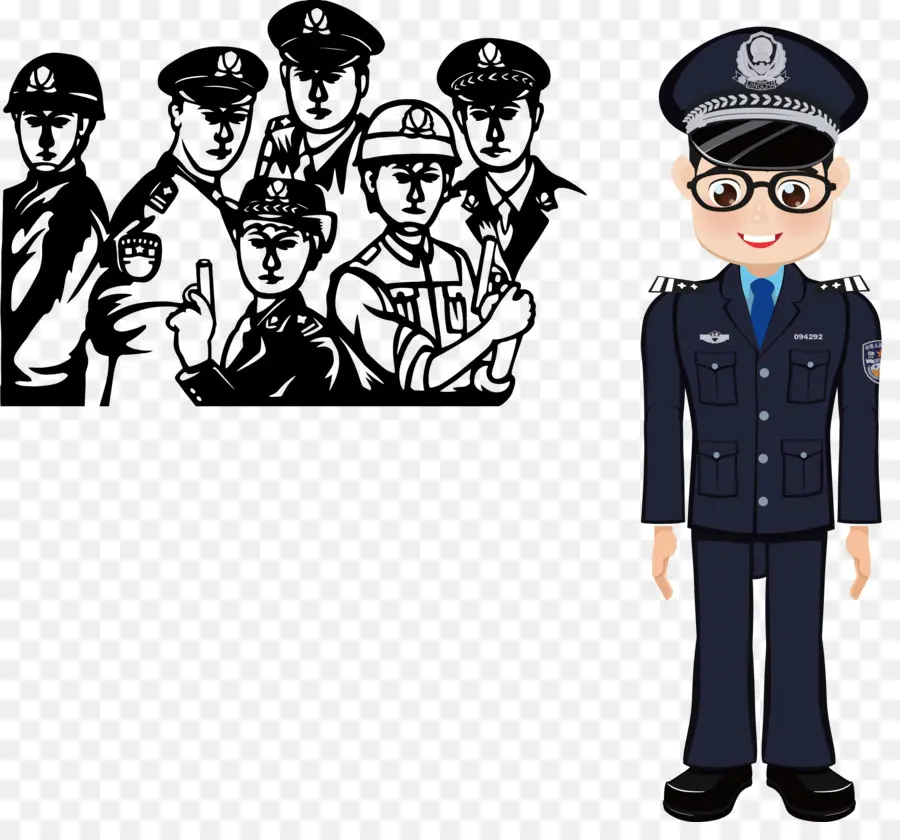 сотрудник полиции，мультфильм PNG