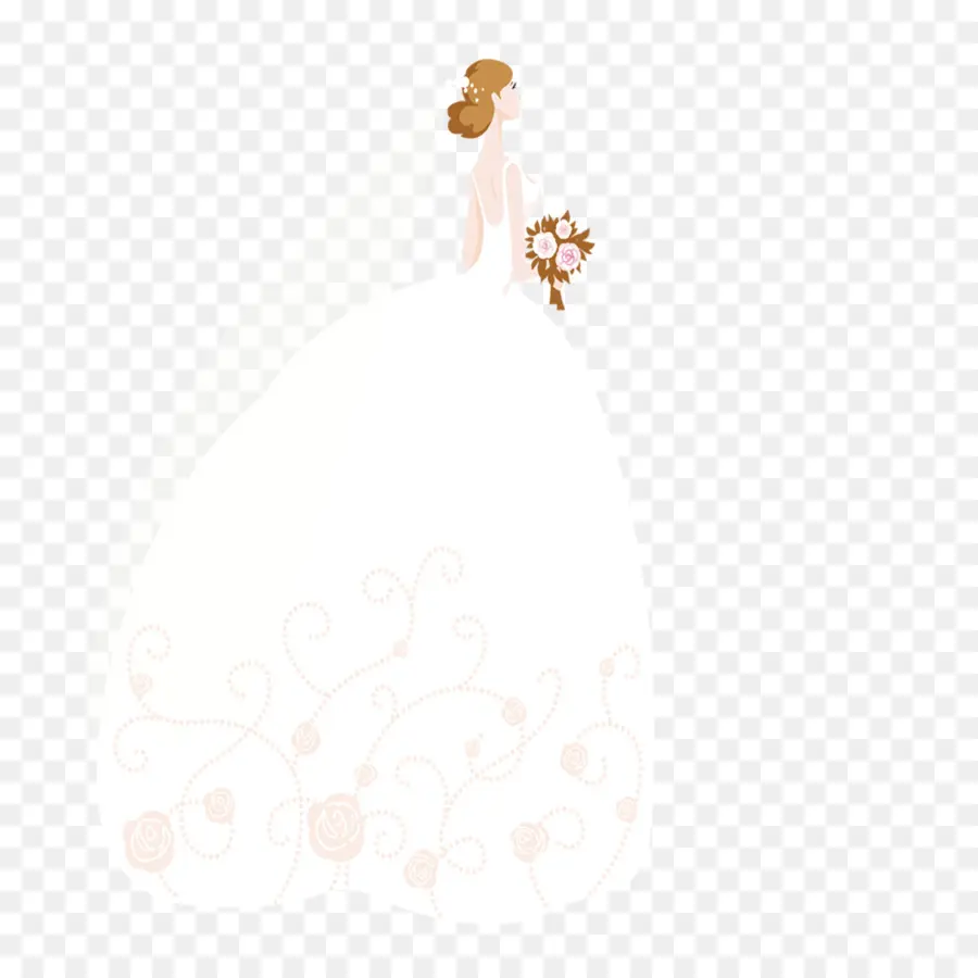 невеста，белый PNG