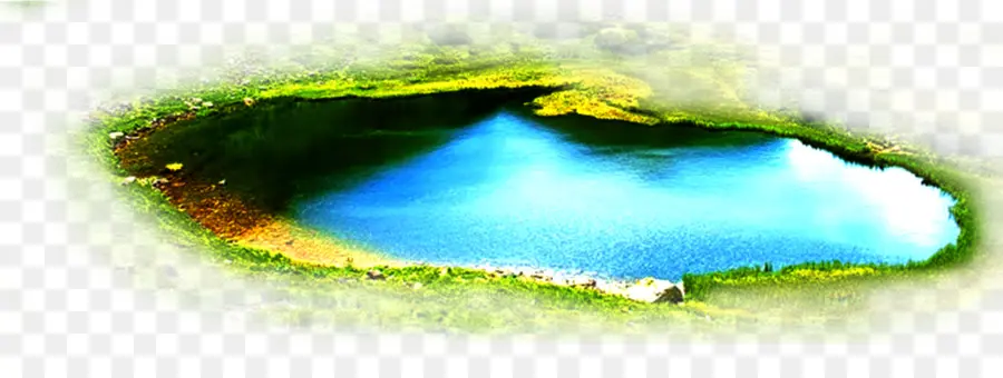 красивое озеро，туманное озеро PNG