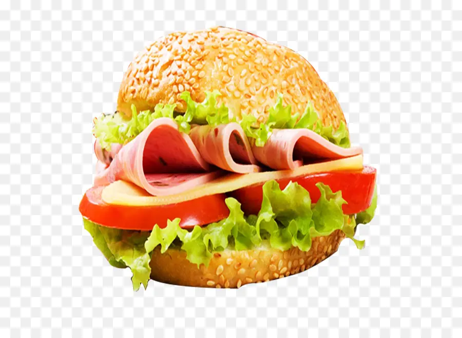 гамбургер，колбасит PNG