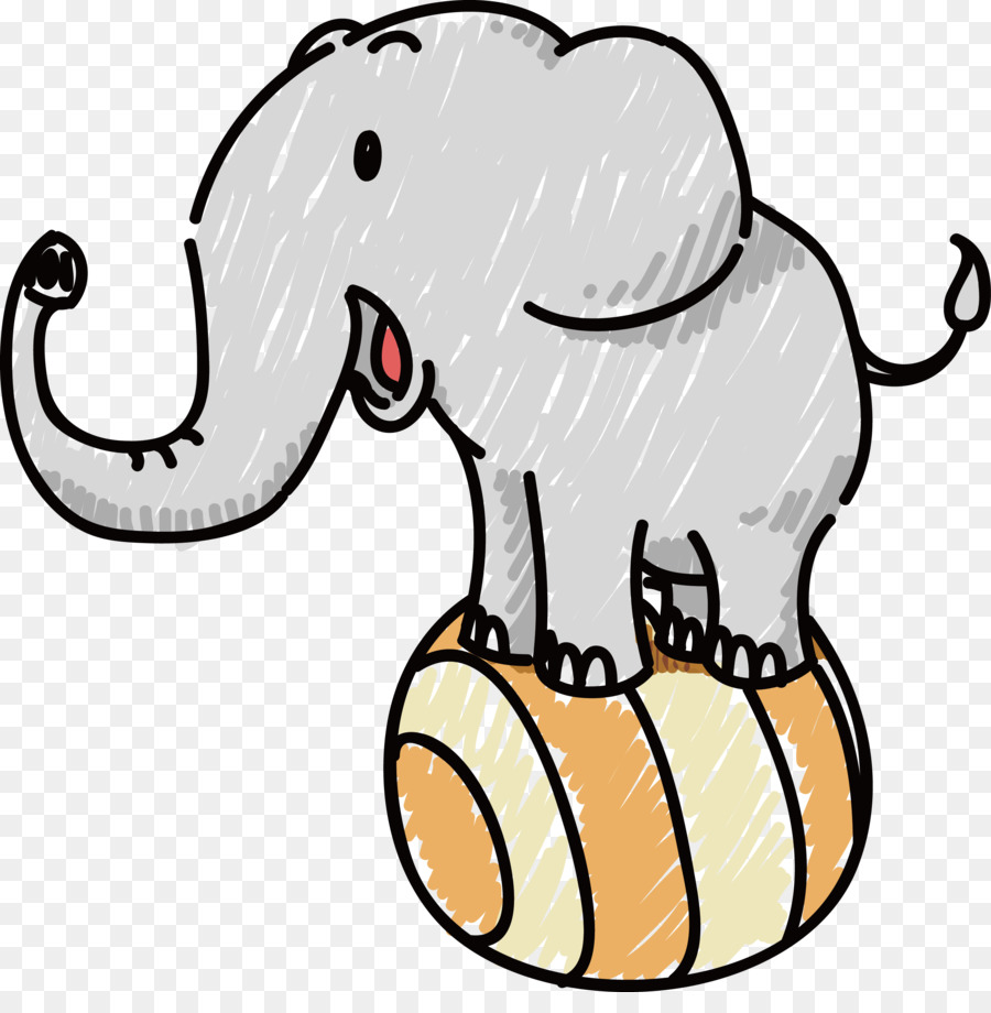 Слон цирковой вектор