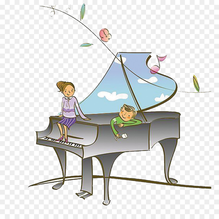 Весенний рояль рисунок