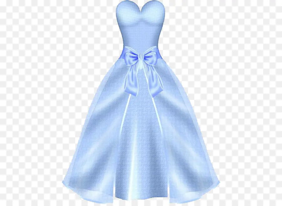 синий，платье PNG