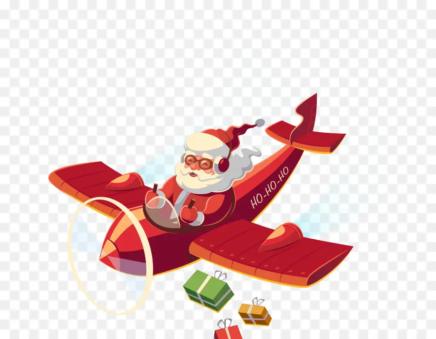 Санта Клаус，самолет PNG