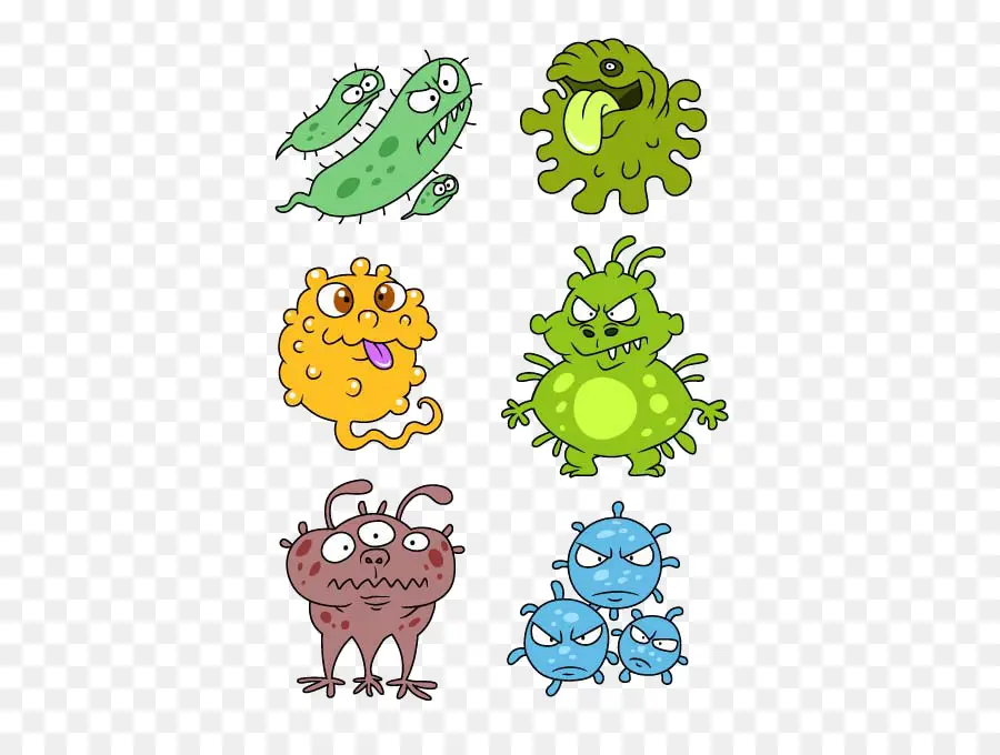 мультфильм，бактерии PNG