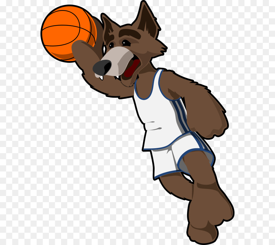 серый волк，баскетбол PNG