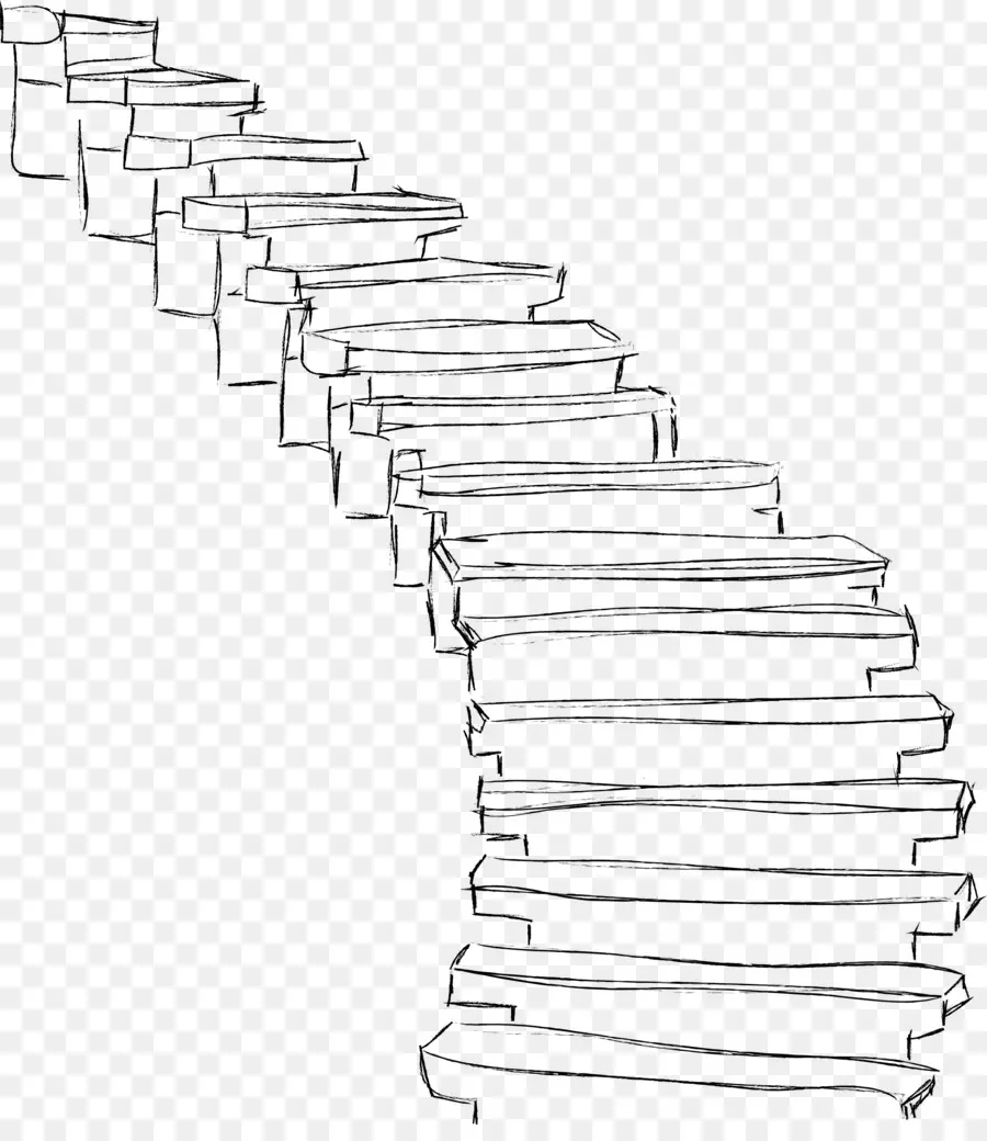 лестницы，линии искусства PNG