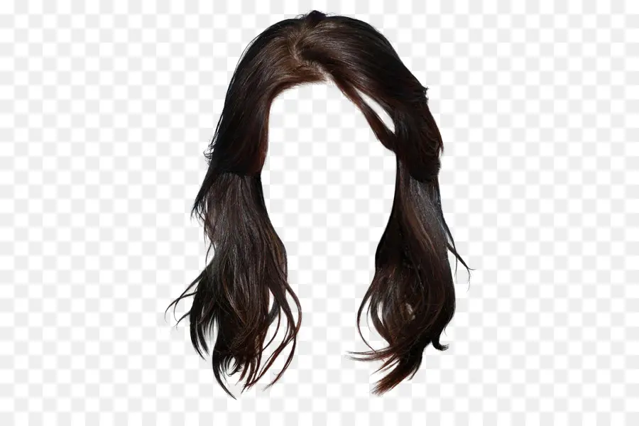 длинные волосы，каштановые волосы PNG