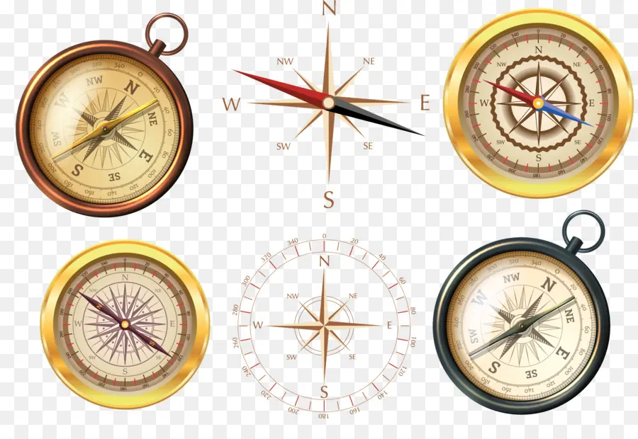 средневековье，компас PNG